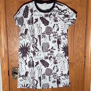 Either a very long Tee or a Mini Dress